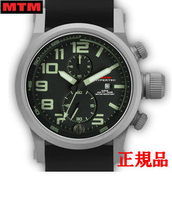 MTM エムティーエム HYPERTEC CHRONO 2A Grey Black-Lumi Dial - Grey Rubber II メンズ腕時計 クォーツ HC2-SG4-BKLM-GR2S-A
