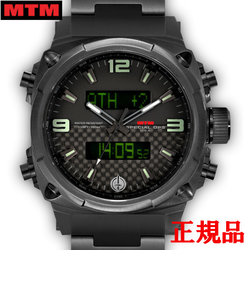 MTM エムティーエム Air Stryk II Black - Carbon Lumi メンズ腕時計 クォーツ AS2-TBK-CBLM-MBTI
