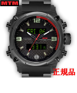 MTM エムティーエム Air Stryk II Black - Carbon Red メンズ腕時計 クォーツ AS2-TBK-CBRD-MBTI