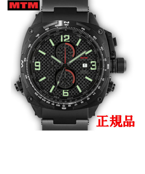 MTM エムティーエム Cobra Black - Carbon Lumi Dial メンズ腕時計 クォーツ COB-TB7-CBLM-MBTI