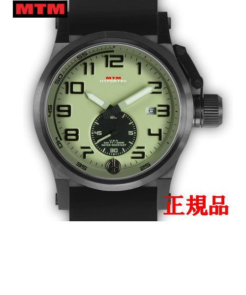 MTM エムティーエム HYPERTEC CHRONO 1A Black Lumi Dial - Black Rubber II メンズ腕時計 クォーツ HC1-SB4-LUMI-BR2B-A