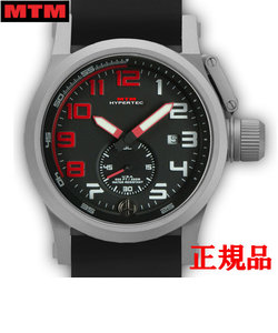 MTM エムティーエム HYPERTEC CHRONO 1A Grey RED Dial - Black Rubber II メンズ腕時計 クォーツ HC1-SG4-RED1-BR2S-A