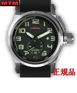 MTM エムティーエム HYPERTEC CHRONO 1A Silver Black - Lumi Dial - Black Rubber II メンズ腕時計 クォーツ HC1-SS4-BKLM-BR2S-A