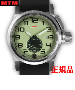 MTM エムティーエム HYPERTEC CHRONO 1A Silver Lumi Dial - Black Rubber II メンズ腕時計 クォーツ HC1-SS4-LUMI-BR2S-A