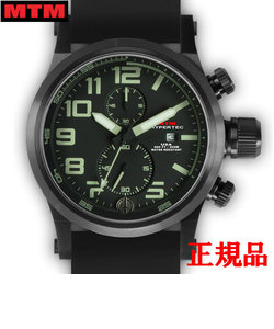 MTM エムティーエム HYPERTEC CHRONO 2A Black Black-Lumi Dial - Black Rubber II メンズ腕時計 クォーツ HC2-SB4-BKLM-BR2B-A