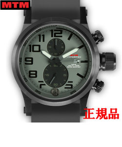 MTM エムティーエム HYPERTEC CHRONO 2A Black Grey Dial - Grey Rubber II メンズ腕時計 クォーツ HC2-SB4-GREY-GR2B-A