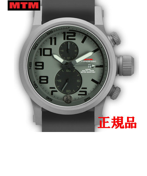 MTM エムティーエム HYPERTEC CHRONO 2A Grey Grey Dial - Grey Rubber II メンズ腕時計 クォーツ HC2-SG4-GREY-GR2S-A