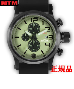 MTM エムティーエム HYPERTEC CHRONO 3A Black Lumi Dial - Black Rubber II メンズ腕時計 クォーツ HC3-SB4-LUMI-BR2B-A