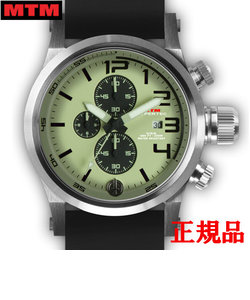 MTM エムティーエム HYPERTEC CHRONO 3A Silver Lumi Dial - Black Rubber II メンズ腕時計 クォーツ HC3-SS4-LUMI-BR2S-A