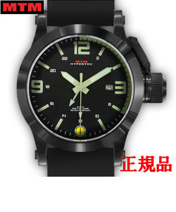MTM エムティーエム HYPERTEC 44 BLACK - LUMI DIAL - BLACK RUBBER II メンズ腕時計 クォーツ HYP-SB4-LUMI-BR2B-A