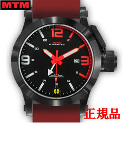 MTM エムティーエム HYPERTEC 44 BLACK - RED DIAL - RED RUBBER II メンズ腕時計 クォーツ HYP-SB4-RED1-RR2B-A