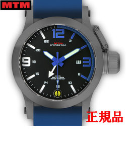 MTM エムティーエム HYPERTEC 44 GREY - BLUE DIAL - BLUE RUBBER II メンズ腕時計 クォーツ HYP-SG4-BLUE-BL2S-A