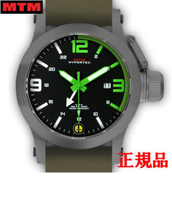 MTM エムティーエム HYPERTEC 44 GREY - GREEN DIAL - GREEN RUBBER II メンズ腕時計 クォーツ HYP-SG4-GRN1-GN2S-A