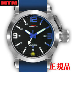 MTM エムティーエム HYPERTEC 44 SILVER - BLUE DIAL - BLUE RUBBER II メンズ腕時計 クォーツ HYP-SS4-BLUE-BL2S-A