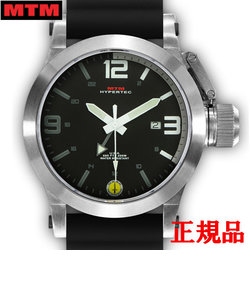 MTM エムティーエム HYPERTEC 44 SILVER - WHITE DIAL - BLACK RUBBER I メンズ腕時計 クォーツ HYP-SS4-WHT1-BR1S-A
