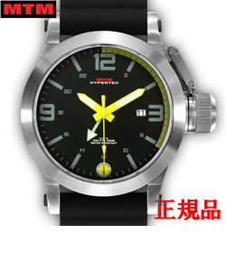 MTM エムティーエム HYPERTEC 44 SILVER - YELLOW DIAL - BLACK RUBBER I メンズ腕時計 クォーツ HYP-SS4-YLLW-BR1S-A