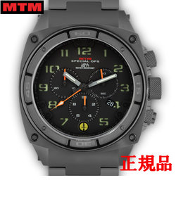 MTM エムティーエム Predator II Grey Tit Black Dial Black Sub Dial Lumi Number メンズ腕時計 クォーツ PR2-TGR-BBL1-MBTI-OH