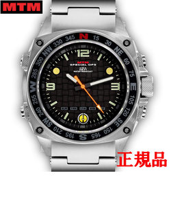 MTM エムティーエム Silencer Silver メンズ腕時計 クォーツ SIL-SSL-BLCK-MBSS