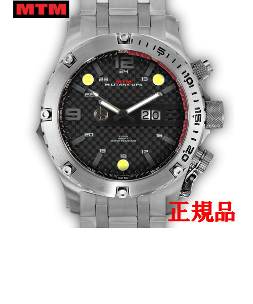 MTM エムティーエム Vulture Silver Black Dial メンズ腕時計 クォーツ