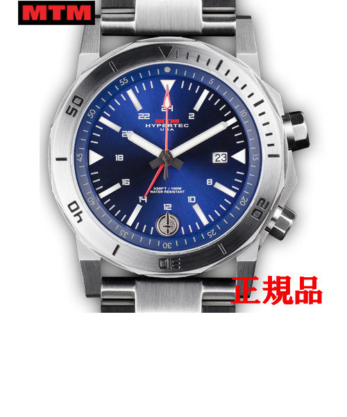 MTM エムティーエム H-61 Silver-Blue Dial メンズ腕時計 クォーツ H61 ...