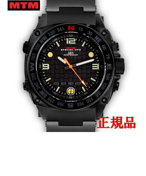 MTM エムティーエム Silencer Black メンズ腕時計 クォーツ SIL-SBK-BLCK-MBSS