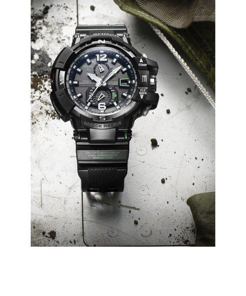 正規品 カシオ G-SHOCK MASTER OF G-AIR GRAVITYMASTER タフソーラー メンズ腕時計 GW-A1100-1A3JF  TIME'S GEAR（タイムズギア）の通販 mall