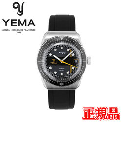 20%OFF 正規品 YEMA イエマ ミーングラフ スー・マリーン Y60 フッ素ゴム 自動巻き メンズ腕時計 YMEAN22-CRBS