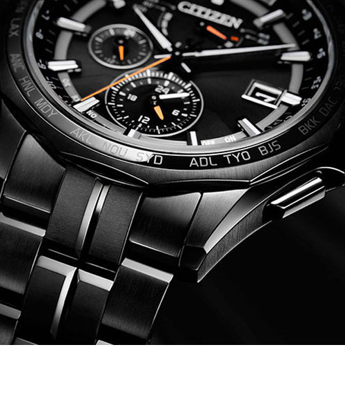 国内正規品 CITIZEN シチズン ATTESA アテッサ ブラックチタンシリーズ エコドライブ メンズ腕時計 AT9097-54E  TIME'S GEAR（タイムズギア）の通販 mall