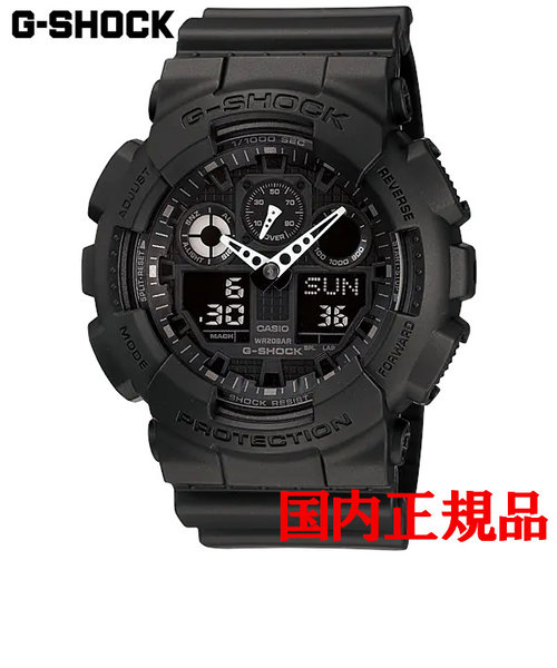 正規品 カシオ G-SHOCK GA-100 Series クォーツ メンズ腕時計 GA-100-1A1JF