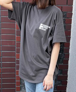 フロントバックロゴプリントTシャツ