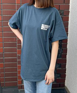 フロントバックロゴプリントTシャツ