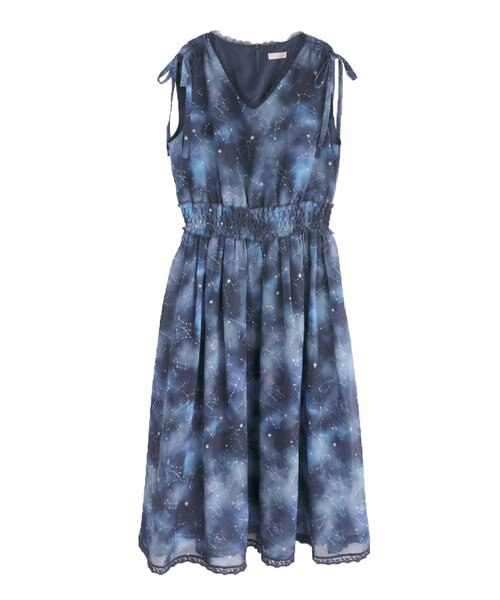 夏の星座シフォンワンピース アクシーズ ファム アクシーズファム の通販 Mall