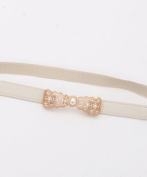 レース風リボン細ゴムベルト | アクシーズ ファム（アクシーズファム 