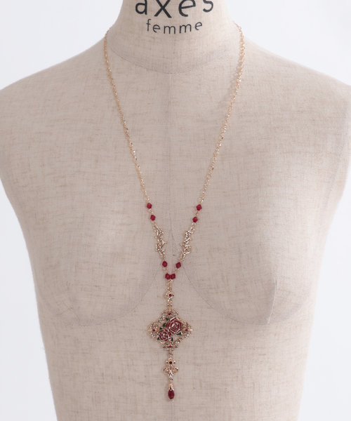 チャイナ風装飾薔薇ネックレス | アクシーズ ファム（アクシーズファム 