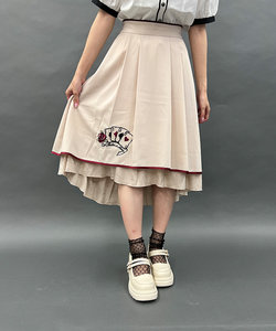 トランプ刺繍×ジャカードスカート