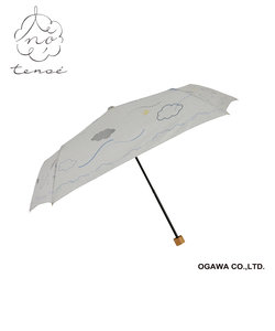 tenoe（テノエ） NATURALの雨晴兼用折りたたみ雨傘【ことりの追いかけっこ】