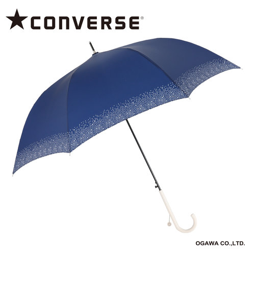 CONVERSE ジャンプ式長傘 メンズ レディース 日傘 雨傘 UV 60cm 7本骨 雨晴兼用 はっ水 スターダスト 20165