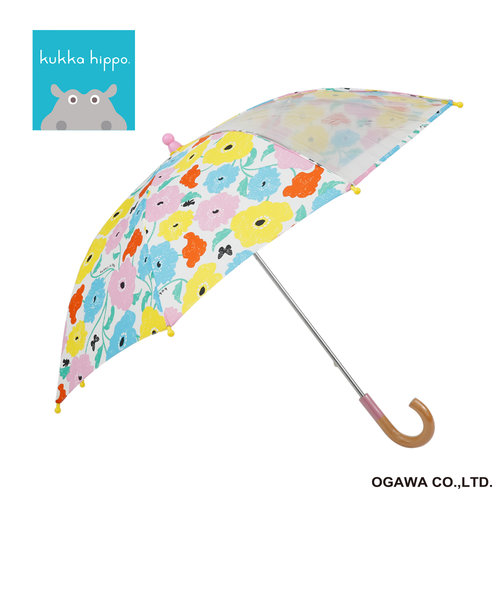 kukka hippoのキッズ雨傘【ガーデン】40cm