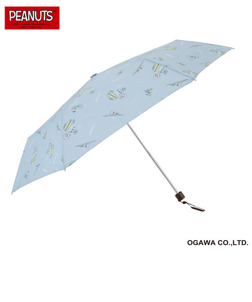 PEANUTS/One'sPlusのポーチ型折りたたみ雨傘【スヌーピー/サーフィン】