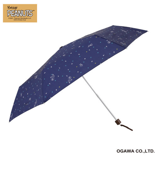 PEANUTS/One'sPlusのポーチ型折りたたみ雨傘【スヌーピー/アルファベット】