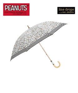 PEANUTS/LINEDROPSの晴雨兼用日傘 キャンバスパラソル【スヌーピー/スヌーピーを探して】