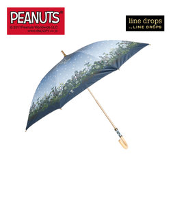 PEANUTS/LINEDROPSの晴雨兼用日傘 キャンバスパラソル【スヌーピー/イルミネーション】