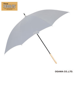PEANUTS/One'sPlusの晴雨兼用日傘【手紙（ワンポイント刺繍）/グレー】