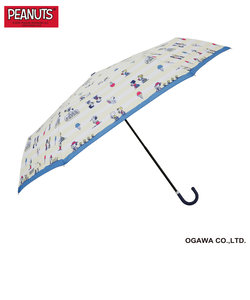 PEANUTS/One'sPlusの折りたたみ雨傘【スヌーピー/アイスボーダー】