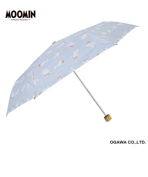 MOOMIN/One'sPlusの晴雨兼用折りたたみ日傘【ムーミン/水遊び】