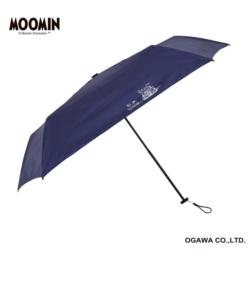MOOMIN/One'sPlusの晴雨兼用ポーチ型折りたたみ日傘【ムーミン/舟びっくり】