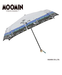 MOOMIN/One'sPlusの雨晴兼用折りたたみ雨傘【ムーミン/ねころび】
