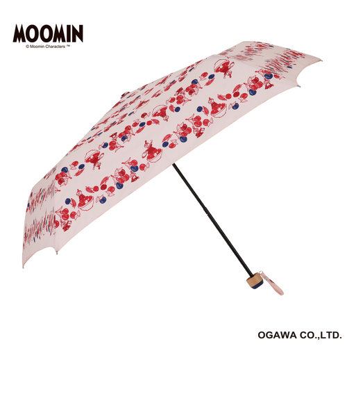 MOOMIN/One'sPlusの雨晴兼用折りたたみ雨傘【リトルミイ/いたずらベリー】