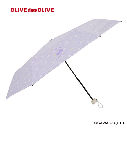 OLIVE des OLIVE　子供日傘　花柄タイプ【折りたたみ傘】パープル