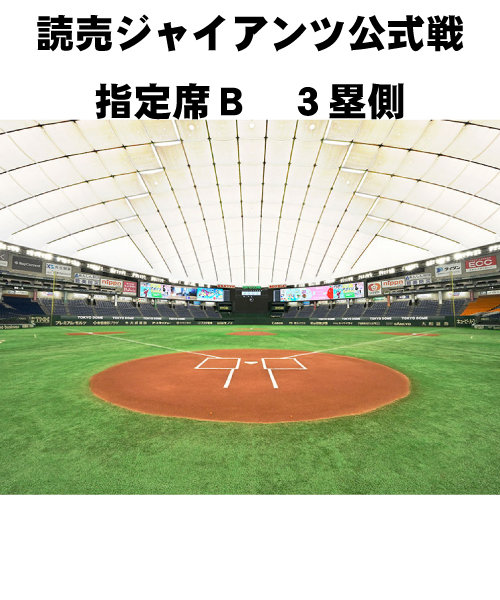 東京ドーム読売ジャイアンツ公式戦】 ６月３０日 Ｂ席３塁側 VS広島 ...